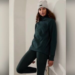 Athleta Cozy Karma Twist Neck Sweatshirt Size S